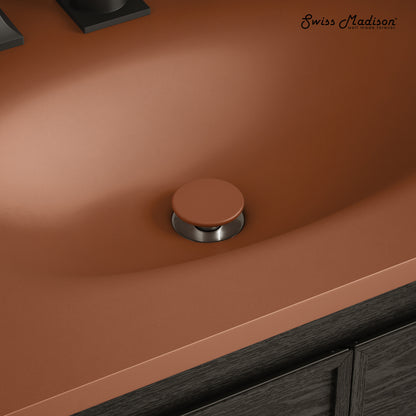 Swiss Madison Lisse Concrete Bathroom bathroom vanity in Matte Terracotta — view 4