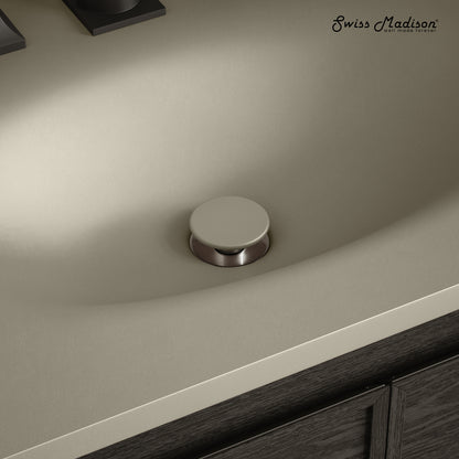 Swiss Madison Lisse Concrete Bathroom bathroom vanity in Matte Taupe — view 4