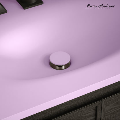Swiss Madison Lisse Concrete Bathroom bathroom vanity in Matte Lavender — view 4