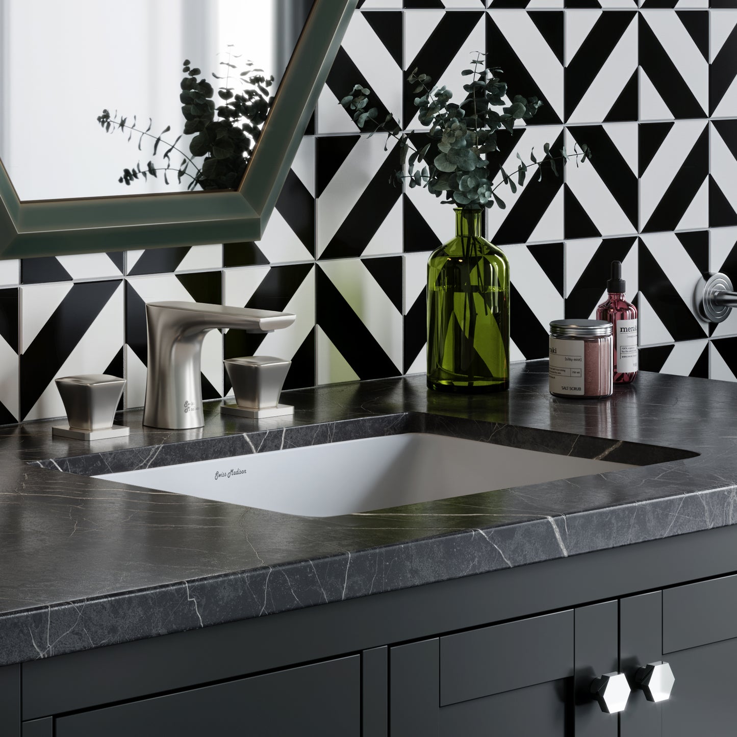 Swiss Madison, Plaisir 18.5 Rectangular Under-Mount Bathroom Sink