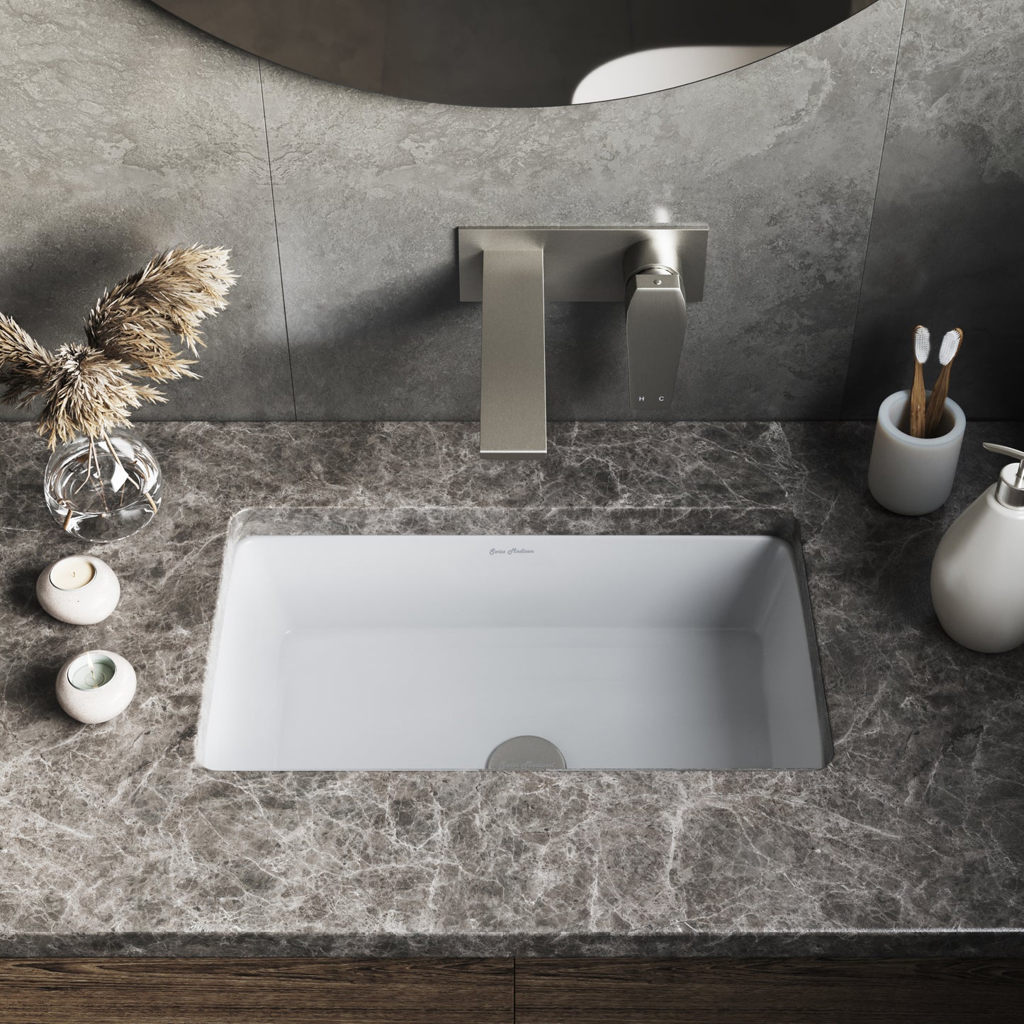 Swiss Madison, Voltaire 21 Rectangular Under-Mount Bathroom Sink