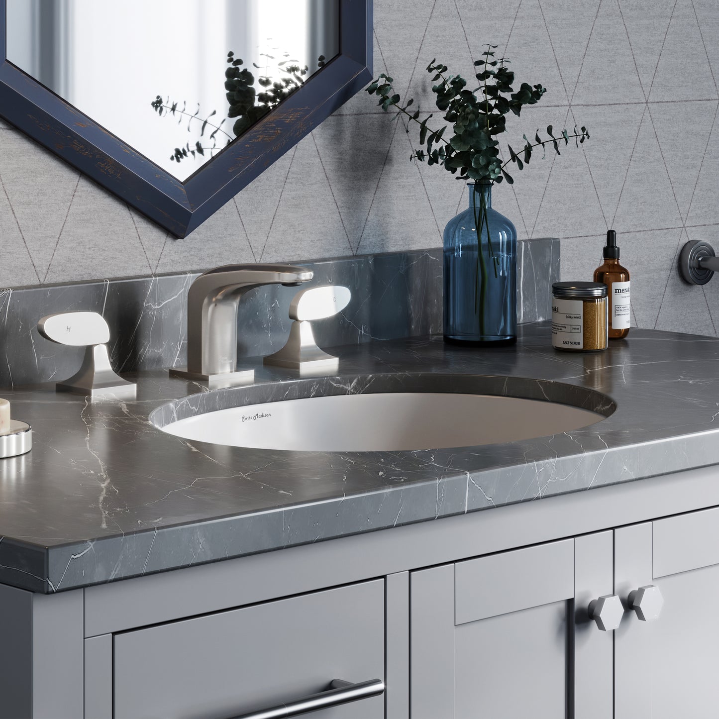 Swiss Madison, Plaisir 16.5 Oval Under-Mount Bathroom Sink