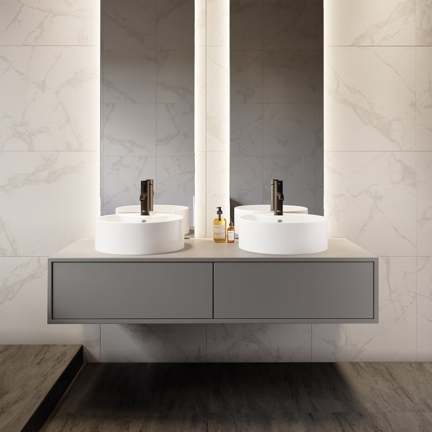 Swiss Madison, Monaco Round Vessel Sink with Faucet Mount