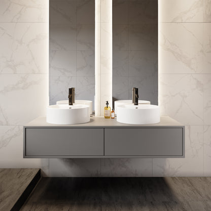 Swiss Madison, Monaco Round Vessel Sink with Faucet Mount