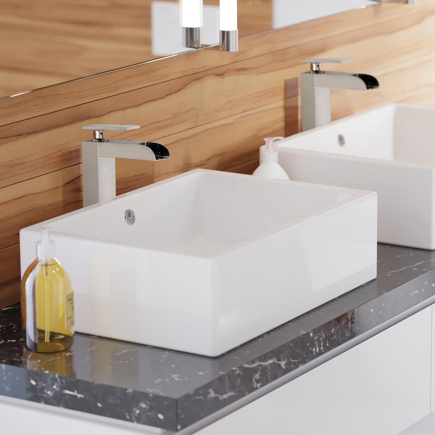 Swiss Madison, Voltaire 17 Rectangle Ceramic Vessel Sink