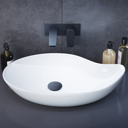 Swiss Madison, Daxton Glossy White Ceramic Specialty Vessel Sink 25.5 in