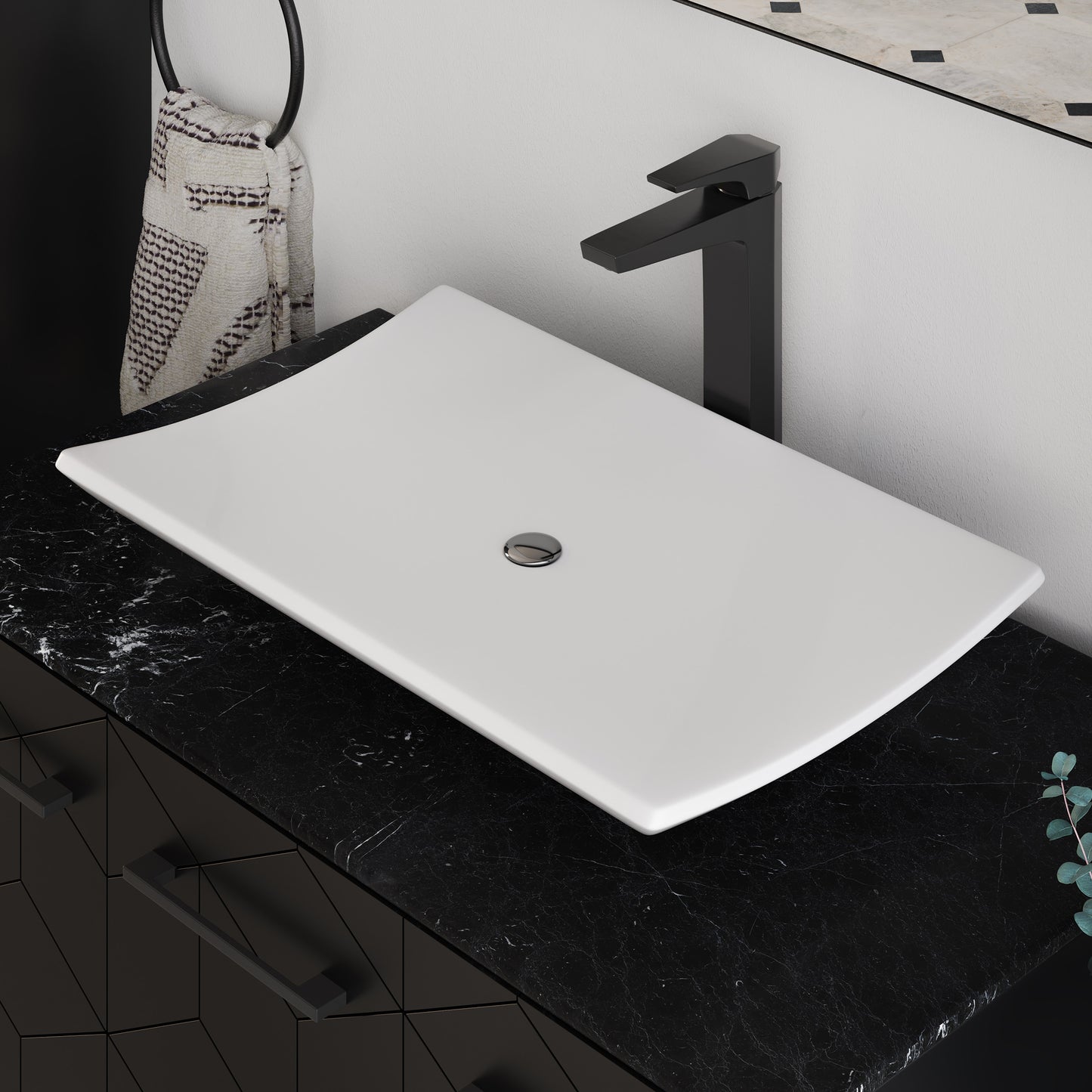 Swiss Madison, Annecy 23.5” Rectangle Vessel Bathroom Sink