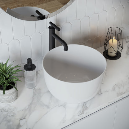 Swiss Madison, Calice 15'' Vessel Sink in White