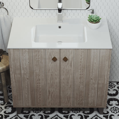 Swiss Madison, Voltaire 37 Vanity Top Sink with Single Faucet Hole