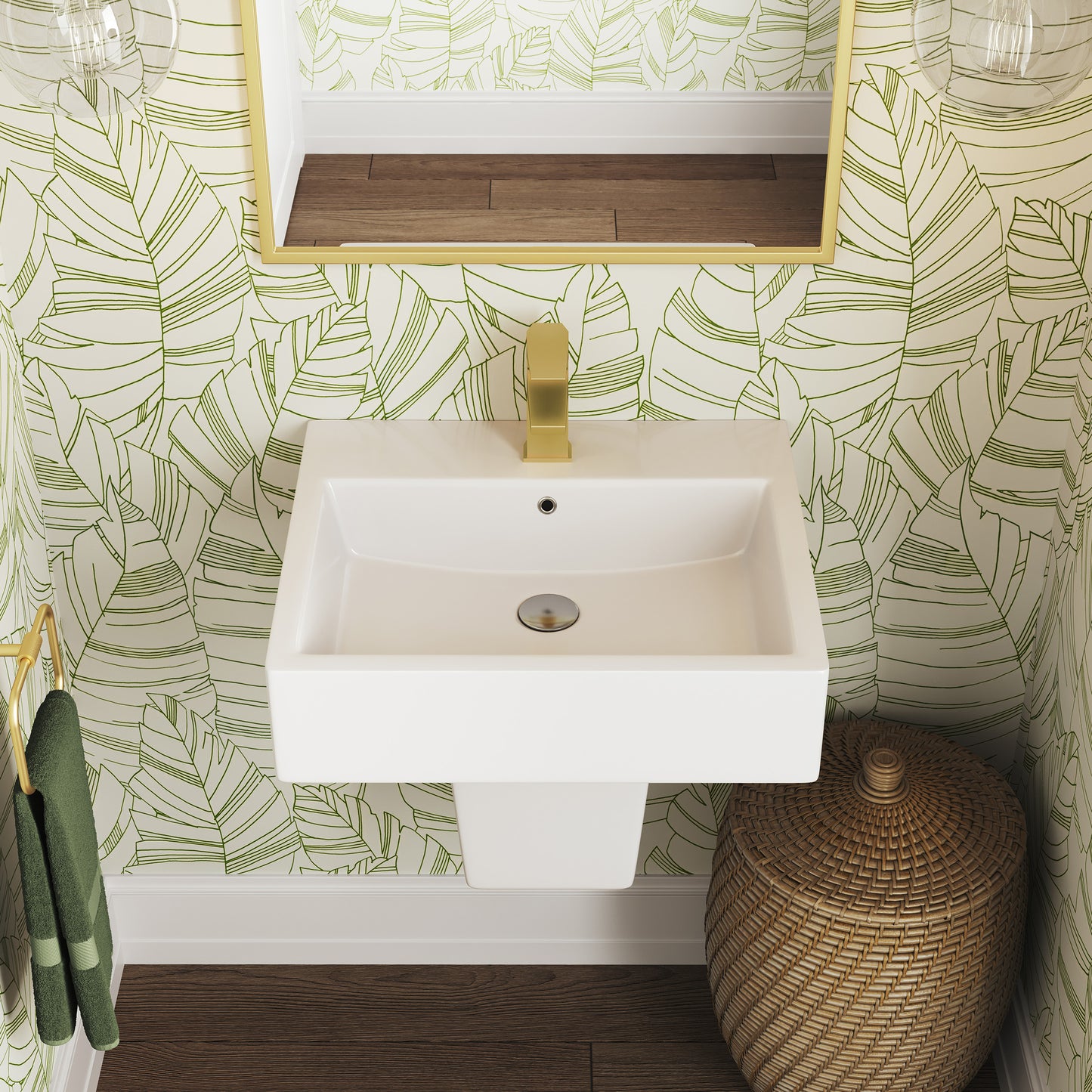 Swiss Madison, Concorde 21" Two-Piece Wall-Mount Bathroom Sink