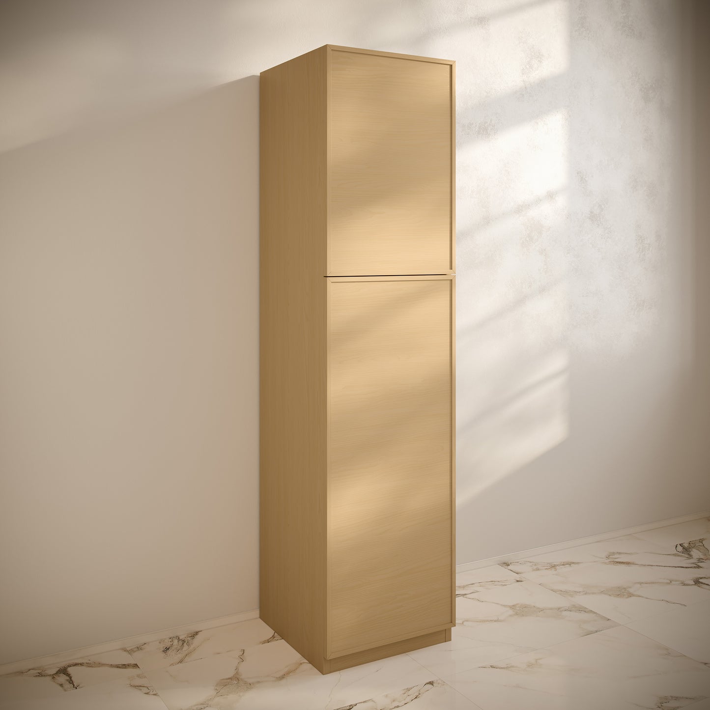 Swiss Madison, St. Tropez 15 x 15 x 60 Freestanding Linen Cabinet in Natural Oak