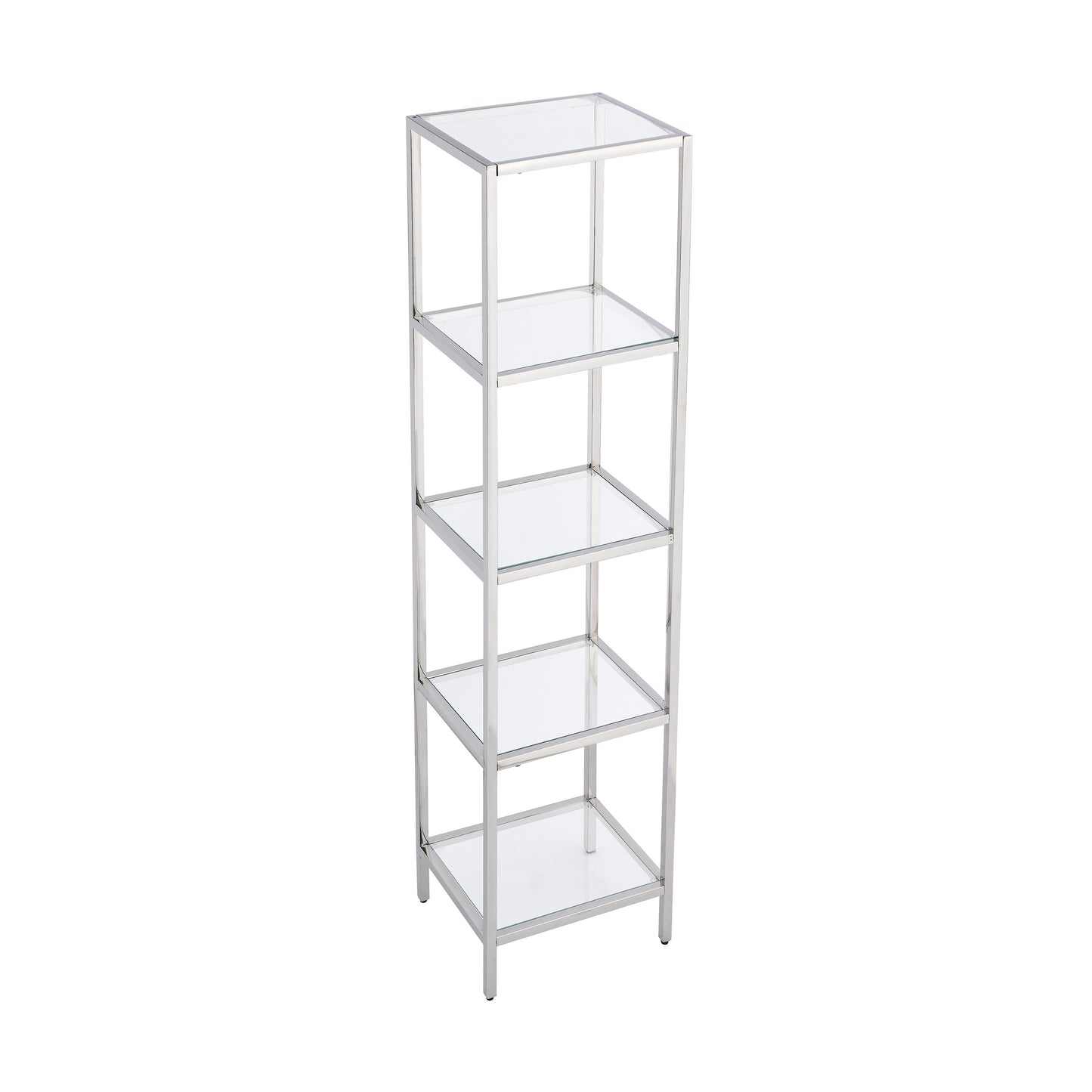 Swiss Madison, Pierre 16"x65"x14" Freestanding Linen Cabinet in Chrome