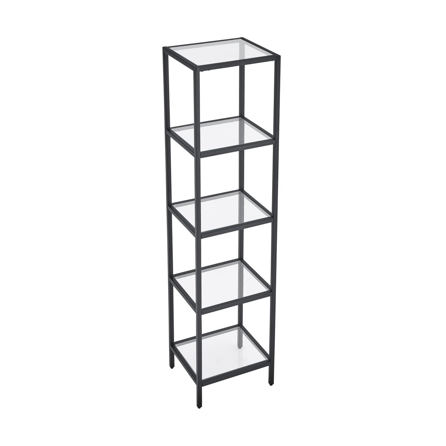 Swiss Madison, Pierre 16"x65"x14" Freestanding Linen Cabinet in Matte Black