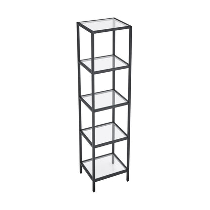Swiss Madison, Pierre 16"x65"x14" Freestanding Linen Cabinet in Matte Black