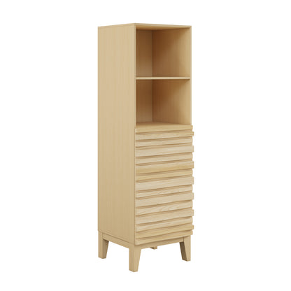 Swiss Madison Cascade freestanding bathroom vanity in Natural Oak — view 6