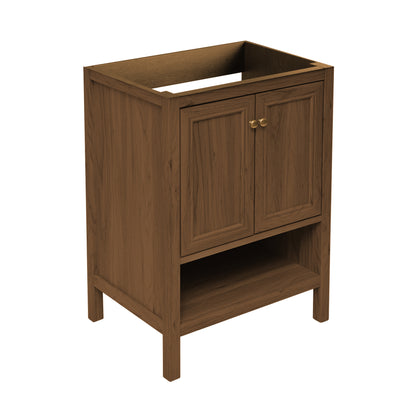 Swiss Madison Chateau 24-inch freestanding bathroom vanity in Brown Oak — view 3