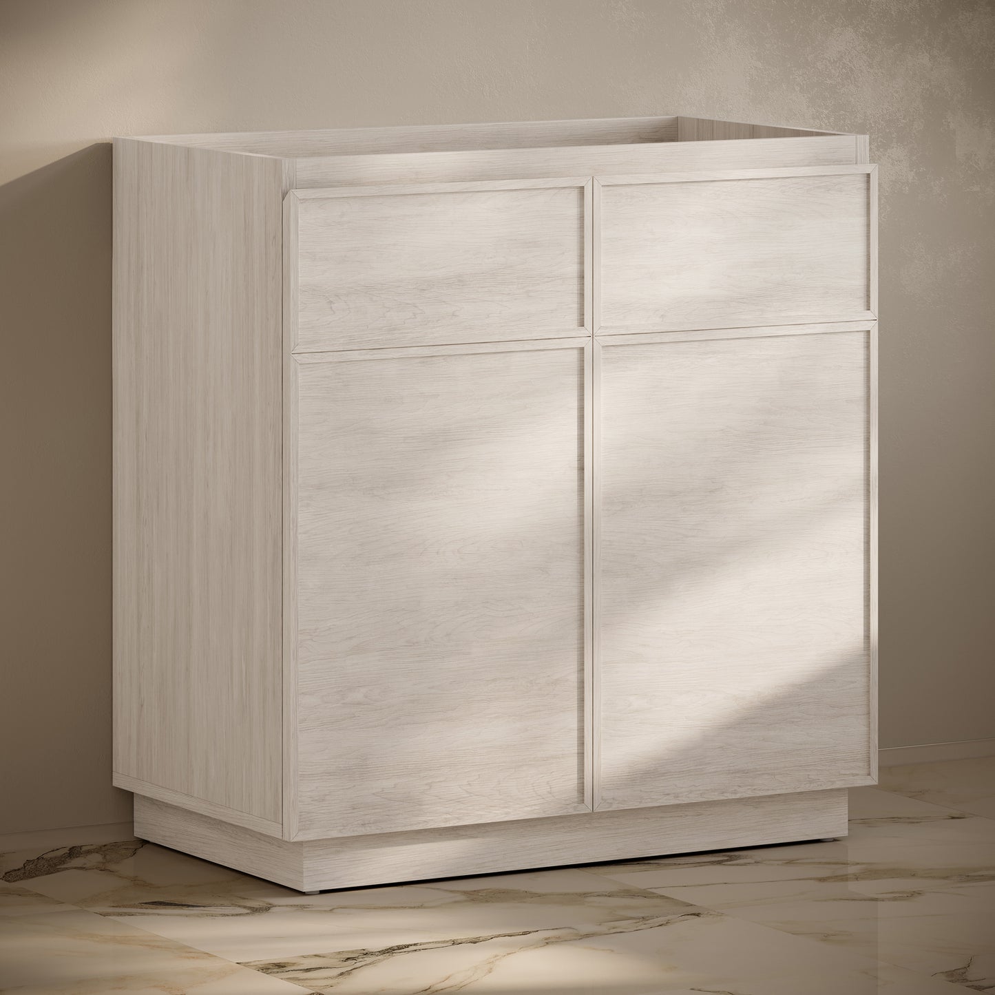 Swiss Madison St. Tropez 36-inch freestanding bathroom vanity in White Oak — view 3