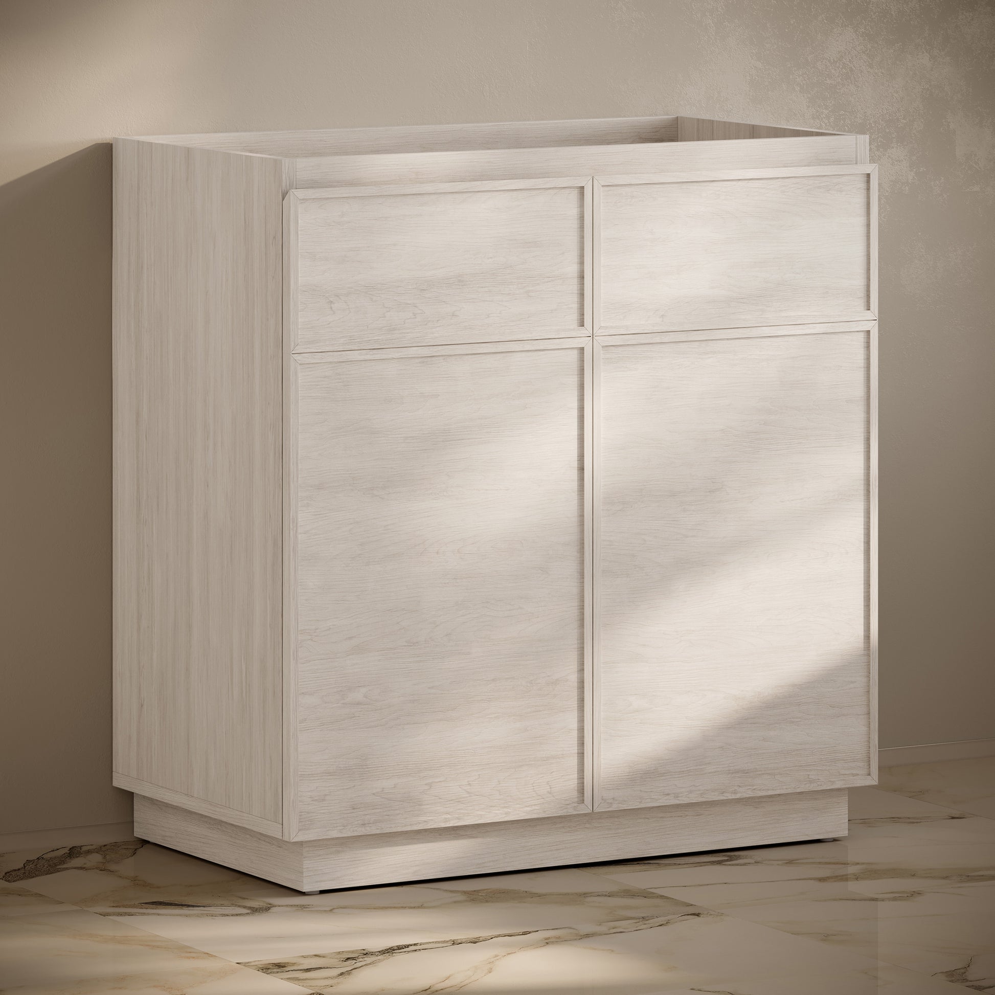Swiss Madison St. Tropez 36-inch freestanding bathroom vanity in White Oak — view 3