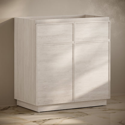 Swiss Madison St. Tropez 36-inch freestanding bathroom vanity in White Oak — view 3