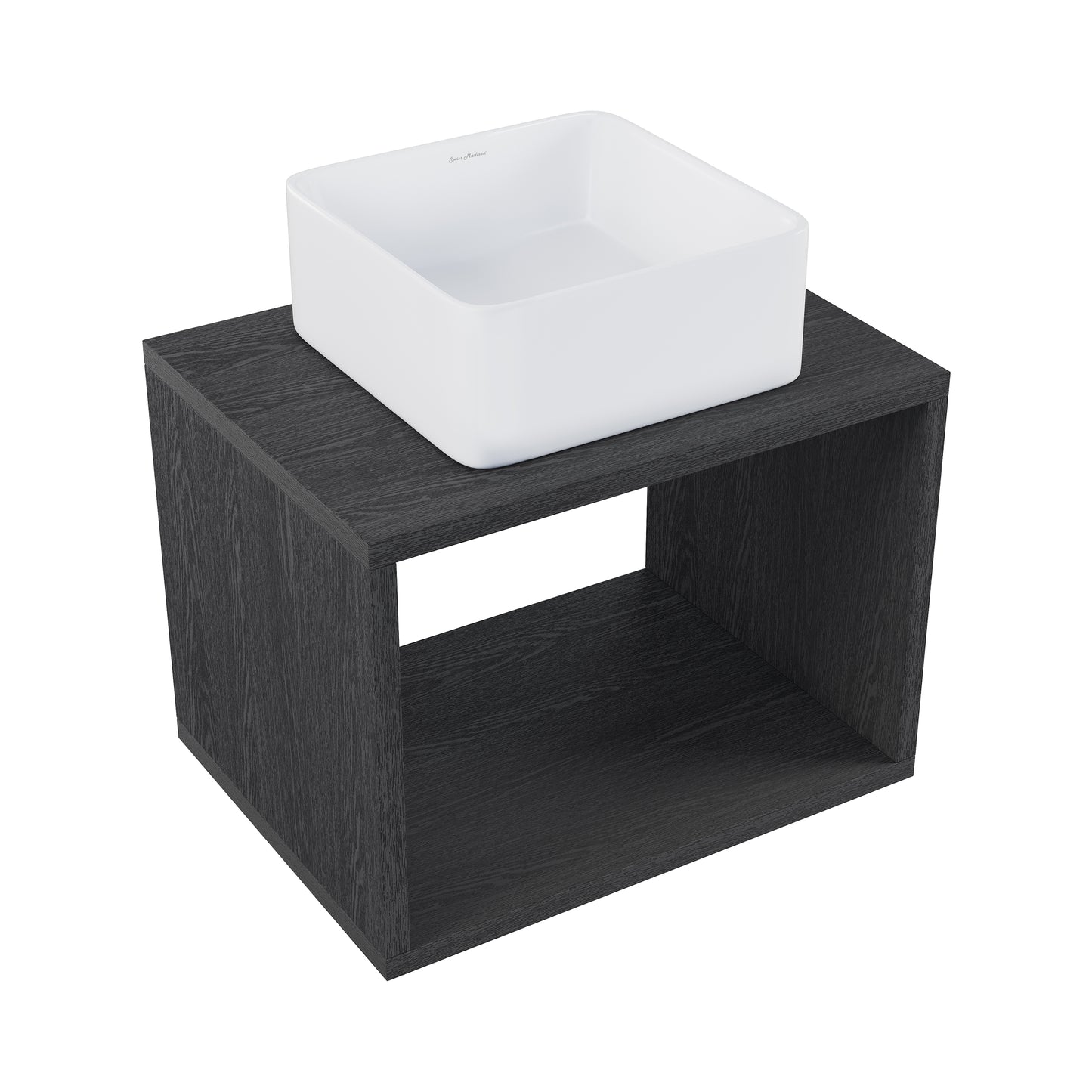 Swiss Madison, Concorde 24'' Wall-Hung Vanity In Black