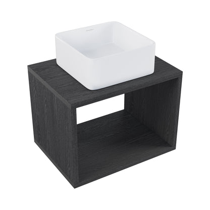 Swiss Madison, Concorde 24'' Wall-Hung Vanity In Black