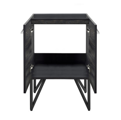 Swiss Madison, Annecy 24 Black Walnut Bathroom Vanity Cabinet Only (SM-BV222)