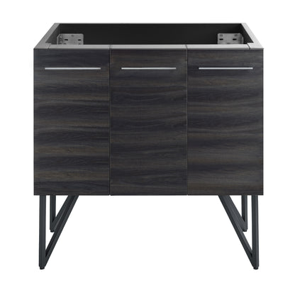Swiss Madison, Annecy 36" Bathroom Vanity in Black Walnut - Cabinet Only