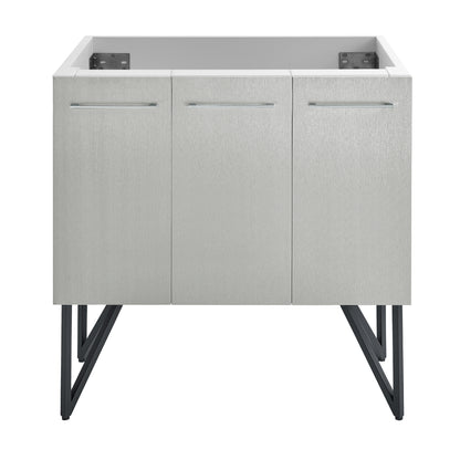 Swiss Madison, Annecy 36" Bathroom Vanity in Brushed Grey - Cabinet Only