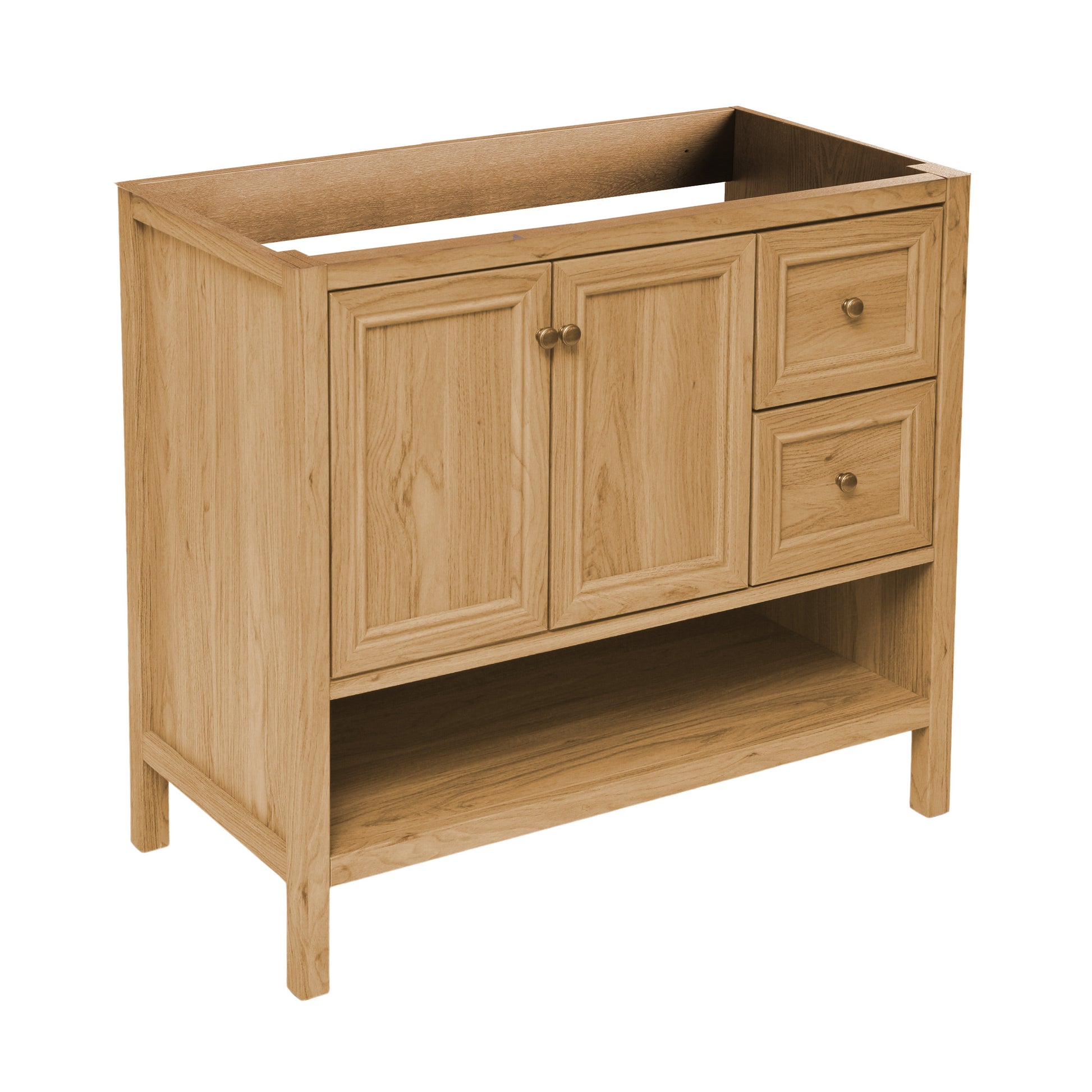 Swiss Madison Chateau 36-inch freestanding bathroom vanity in Golden Oak — view 3