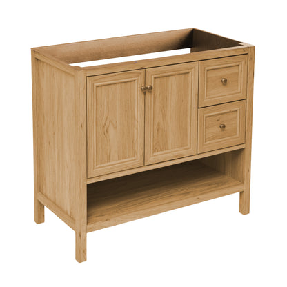 Swiss Madison Chateau 36-inch freestanding bathroom vanity in Golden Oak — view 3