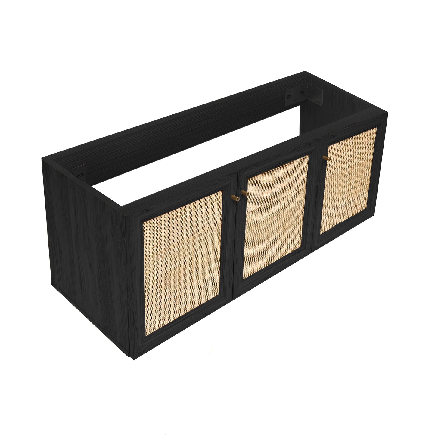 Swiss Madison, Classe 48" Wall-Mounted Bathroom Vanity Cabinet without Top in Black Oak