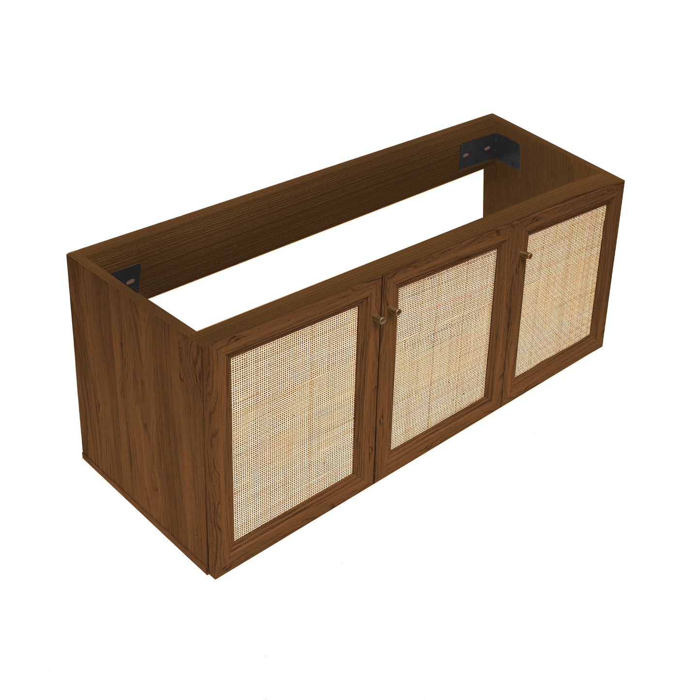 Swiss Madison, Classe 48" Wall-Mounted Bathroom Vanity Cabinet without Top in Brown Oak