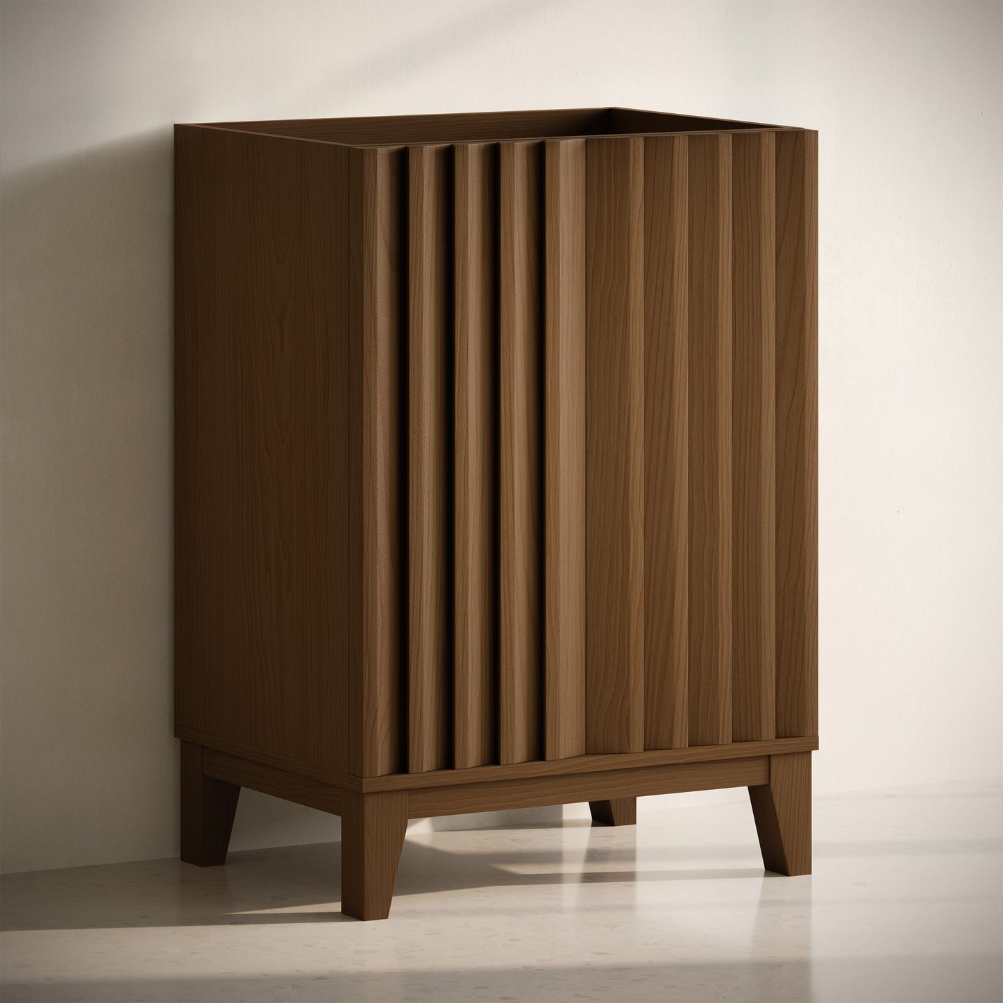 Swiss Madison, Troyes 24" Freestanding Bathroom Vanity Cabinet without Top in Brown Oak
