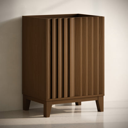 Swiss Madison, Troyes 24" Freestanding Bathroom Vanity Cabinet without Top in Brown Oak