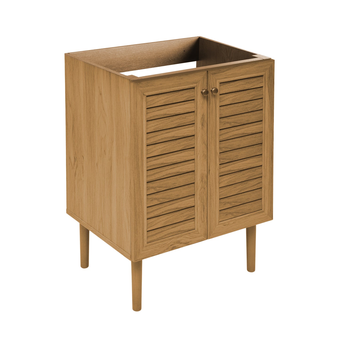Swiss Madison, Bron 24" Freestanding Bathroom Vanity Cabinet without Top in Golden Oak