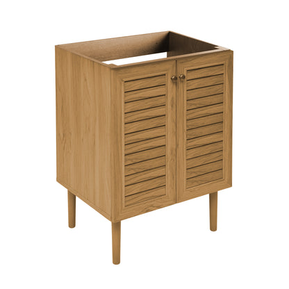 Swiss Madison, Bron 24" Freestanding Bathroom Vanity Cabinet without Top in Golden Oak