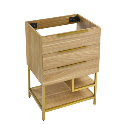 Swiss Madison, Carre 24" Bathroom Vanity - Cabinet Only