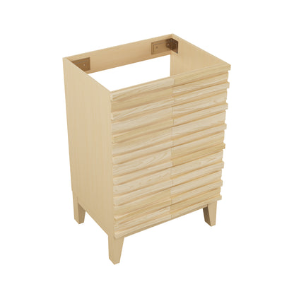 Swiss Madison, Cascade 24" Bathroom Vanity in Natural Oak - Cabinet