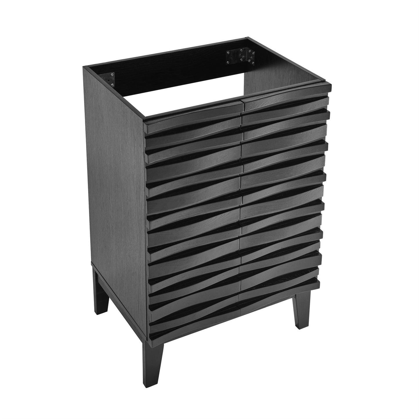 Swiss Madison, Cascade 24" Bathroom Vanity in Black Cabinet Only