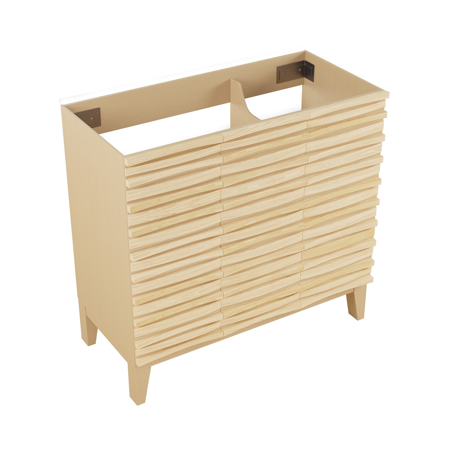 Swiss Madison Cascade 36-inch bathroom vanity in Natural Oak - Cabinet — view 3