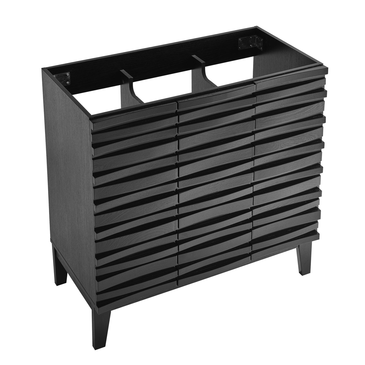 Swiss Madison, Cascade 36" Bathroom Vanity in Black Cabinet Only