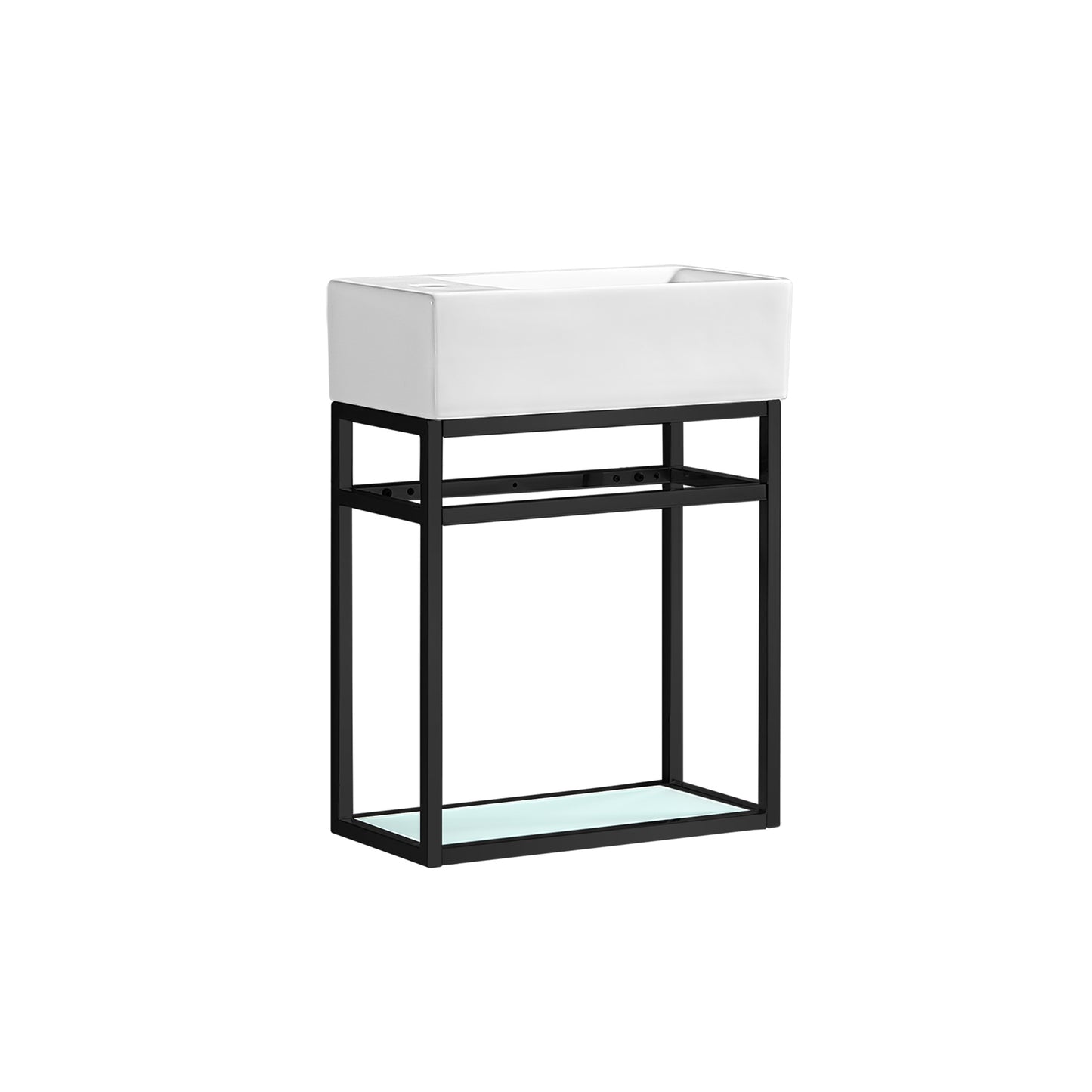 Swiss Madison, Pierre 19.5 Single, Metal Frame, Open Shelf, Bathroom Vanity