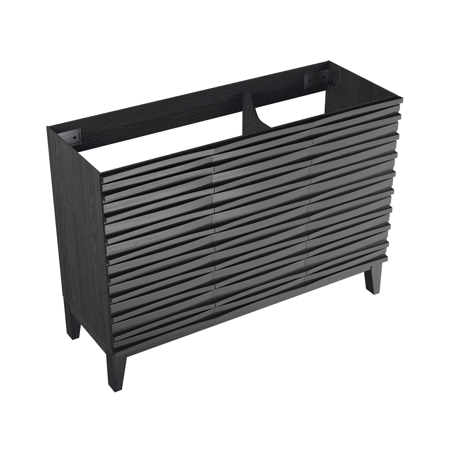 Swiss Madison, Cascade 48" Bathroom Vanity in Black - Cabinet