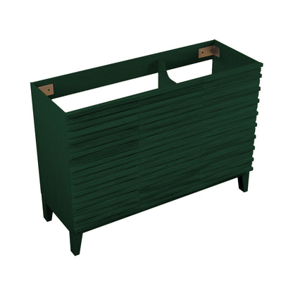 Swiss Madison Cascade 48-inch freestanding bathroom vanity in Green Oak — view 3