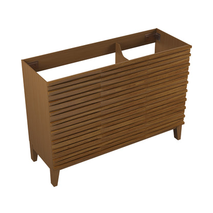 Swiss Madison, Cascade 48'' Bathroom Vanity in Brown Oak- Cabinet Only