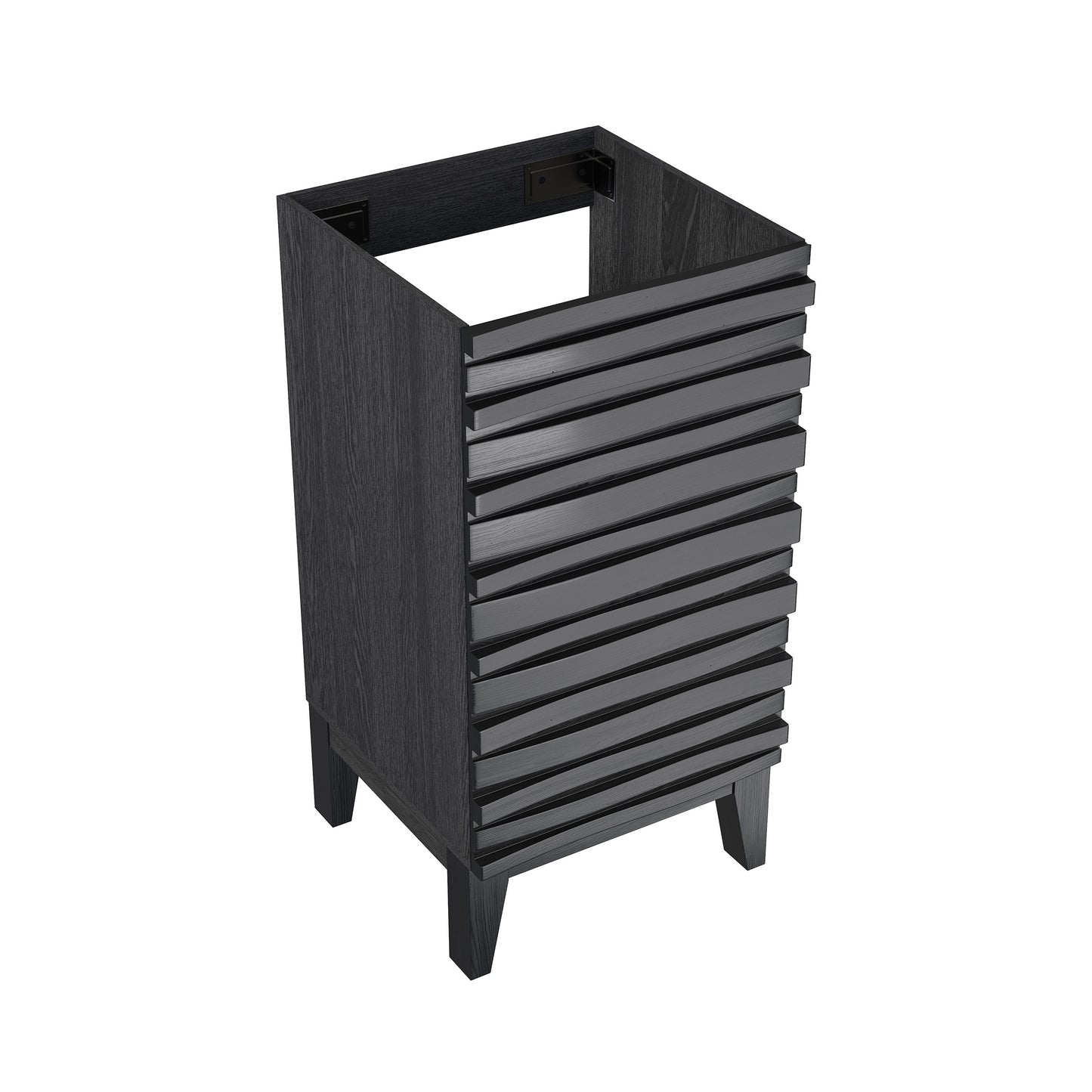 Swiss Madison, Cascade 18" Bathroom Vanity in Black - Cabinet