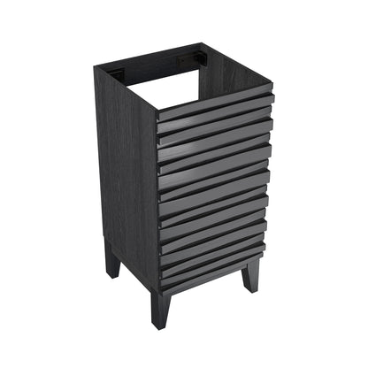 Swiss Madison, Cascade 18" Bathroom Vanity in Black - Cabinet