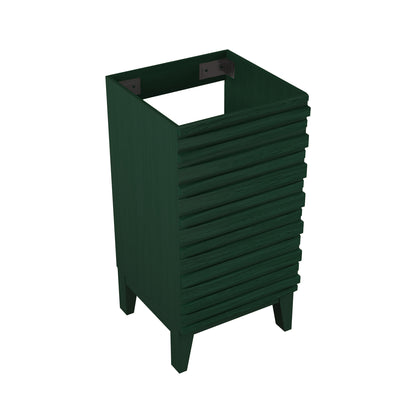 Swiss Madison, Cascade 18" Freestanding Bathroom Vanity Cabinet without Top in Green Oak