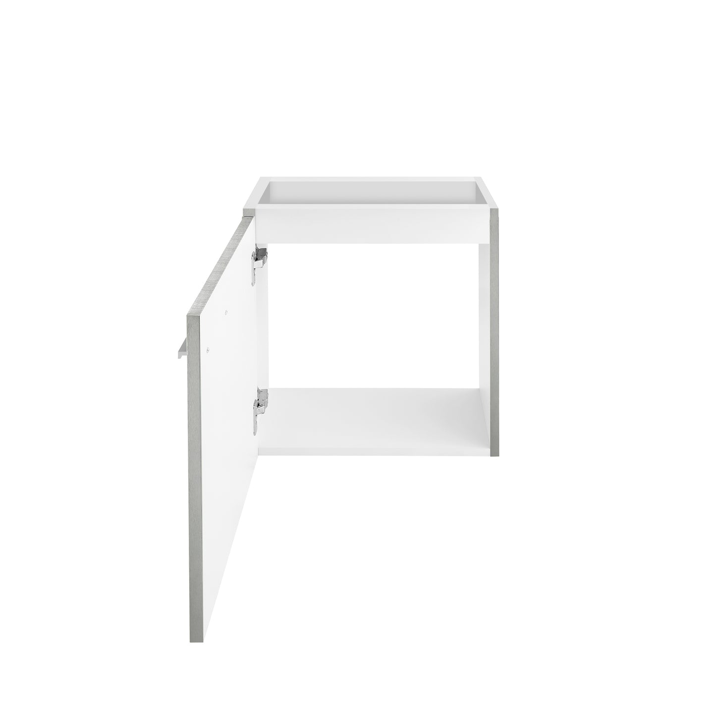 Swiss Madison, Colmer 18" Wall-Mounted Bathroom Vanity in Brushed Grey- Cabinet
