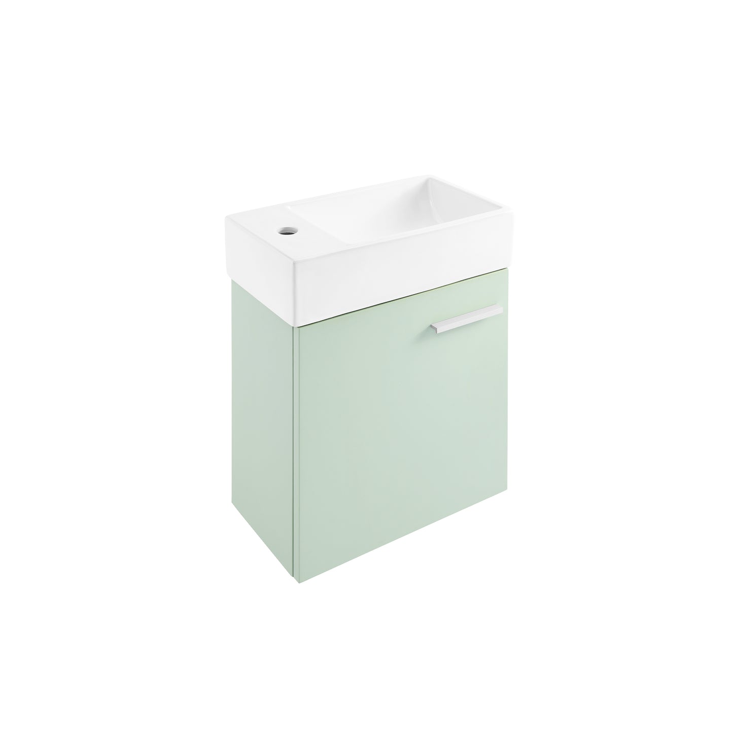 Swiss Madison, Colmer 18" Wall-Mounted Bathroom Vanity in Mint